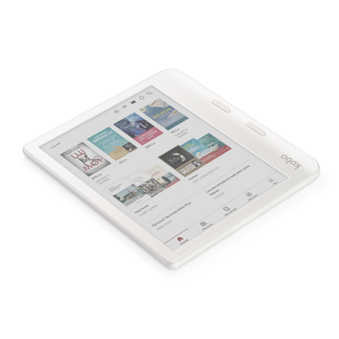 Kobo Libra Colour blanc couché.